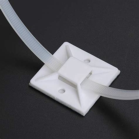 metal rubberized cable tie brackets|self adhesive cable tie base.